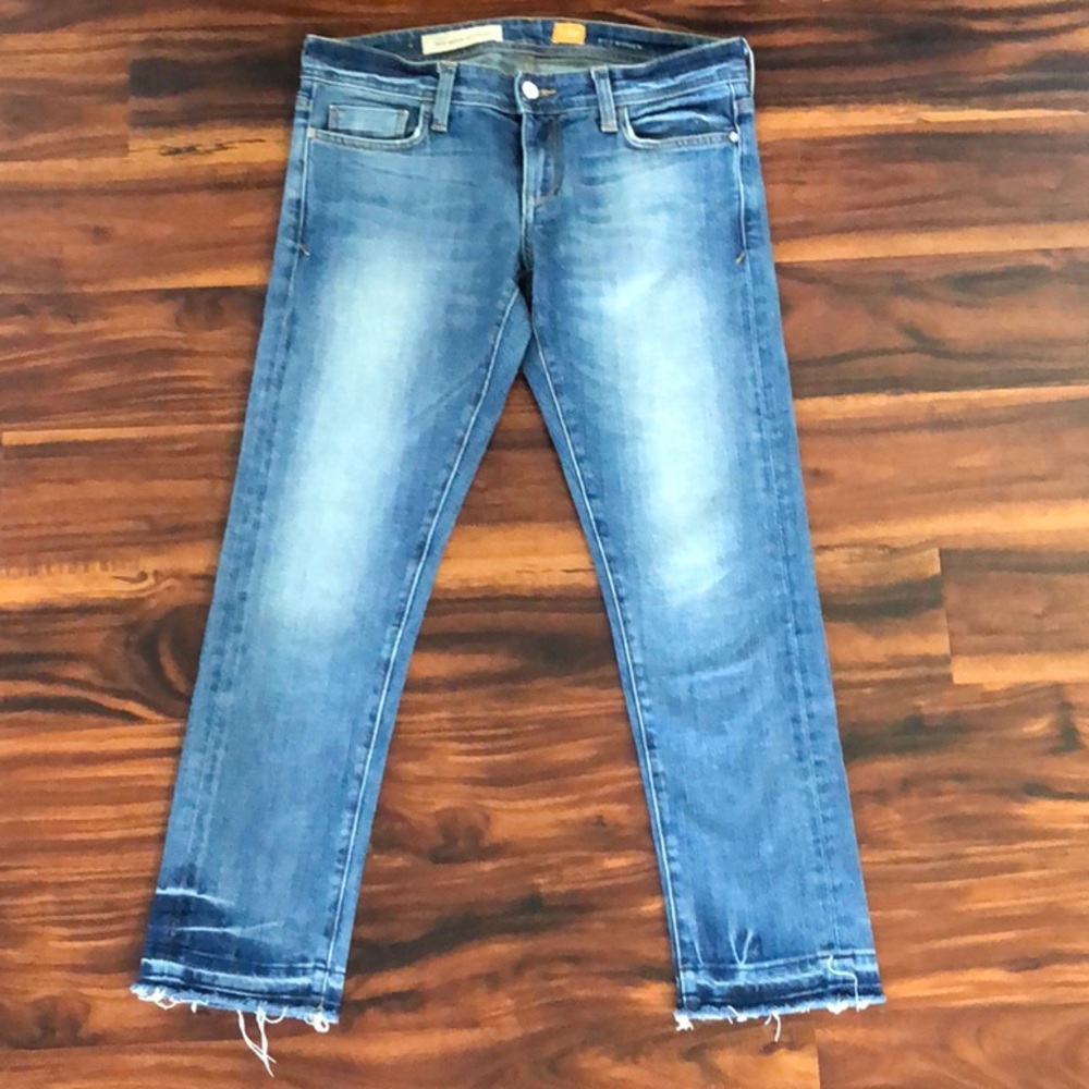 Anthropologie Pilcro Letterpress Raw-Edge Jean